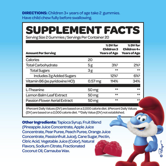 VITABURST Smurfs textura de gominolas destacando suavidad y sabor natural