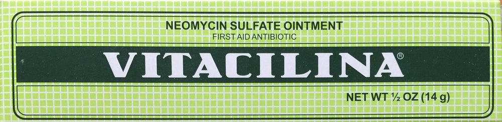 Vitacilina en botiquín doméstico para cuidado rápido de cortes