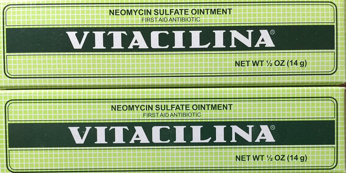 Vitacilina frente del empaque con dos tubos mostrando disponibilidad inmediata