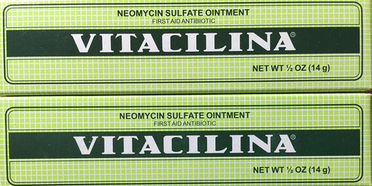 Vitacilina frente del empaque con dos tubos mostrando disponibilidad inmediata