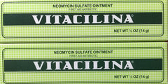 Vitacilina frente del empaque con dos tubos mostrando disponibilidad inmediata