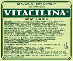 Vitacilina textura de la pomada en tubo que facilita aplicación precisa