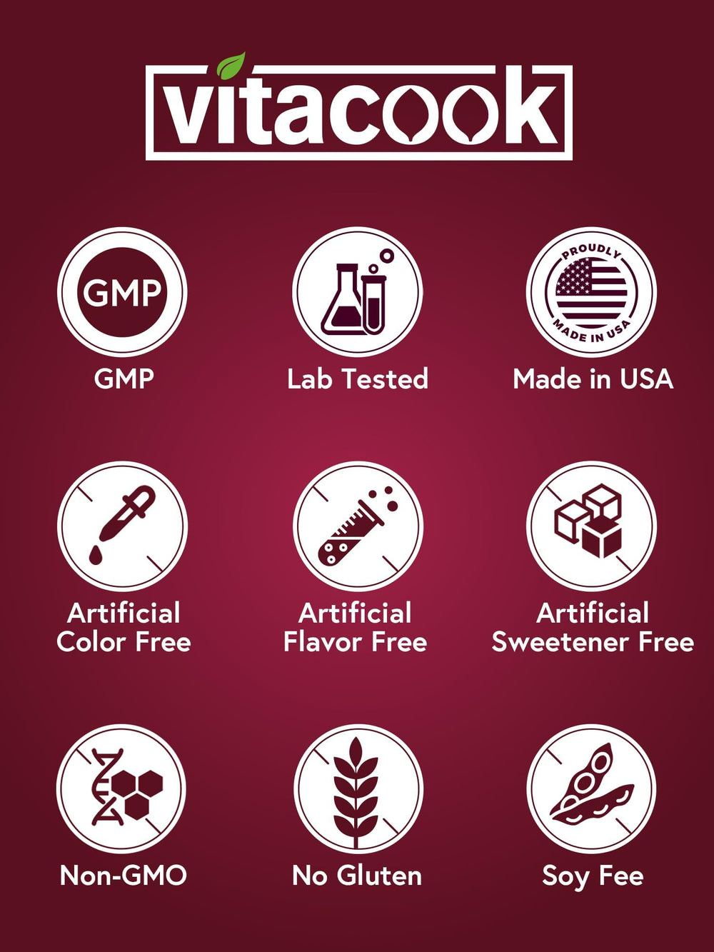 Vitacook Hierro ayuda a mantener el oxígeno circulando a los tejidos.