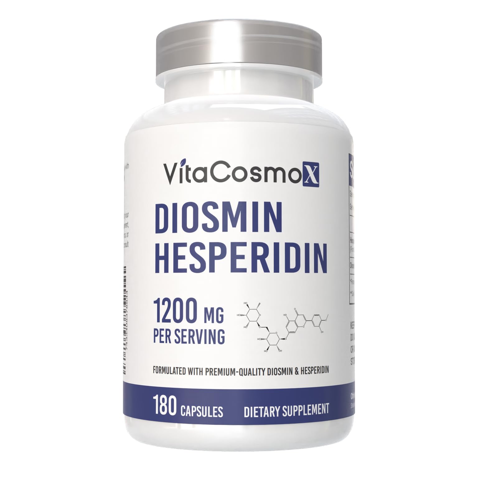 VitaCosmoX frasco frontal mostrando etiqueta clara y beneficios
