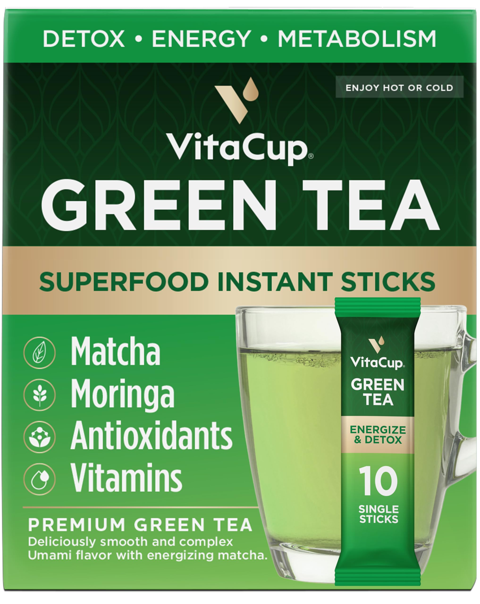 VitaCup empaque frontal mostrando el diseño y beneficios convenientes