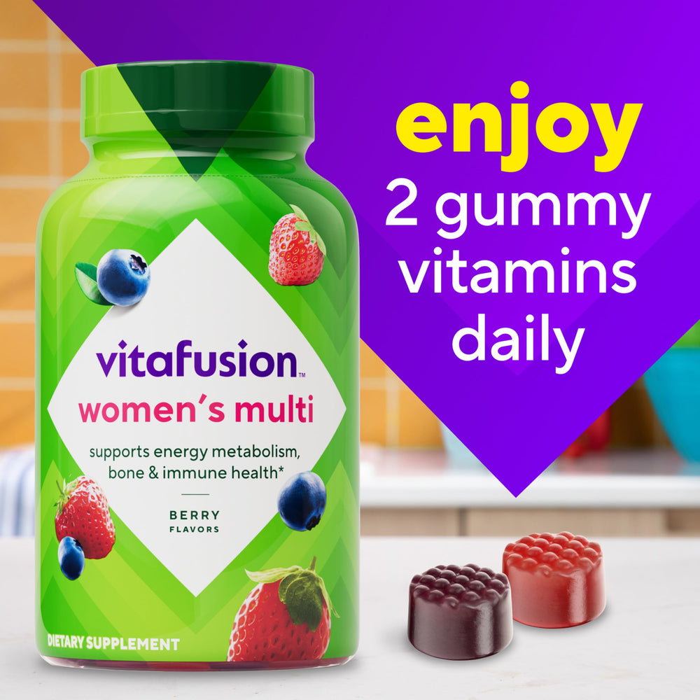 Gomitas Vitafusion dentro de un bolso femenino lista para llevar