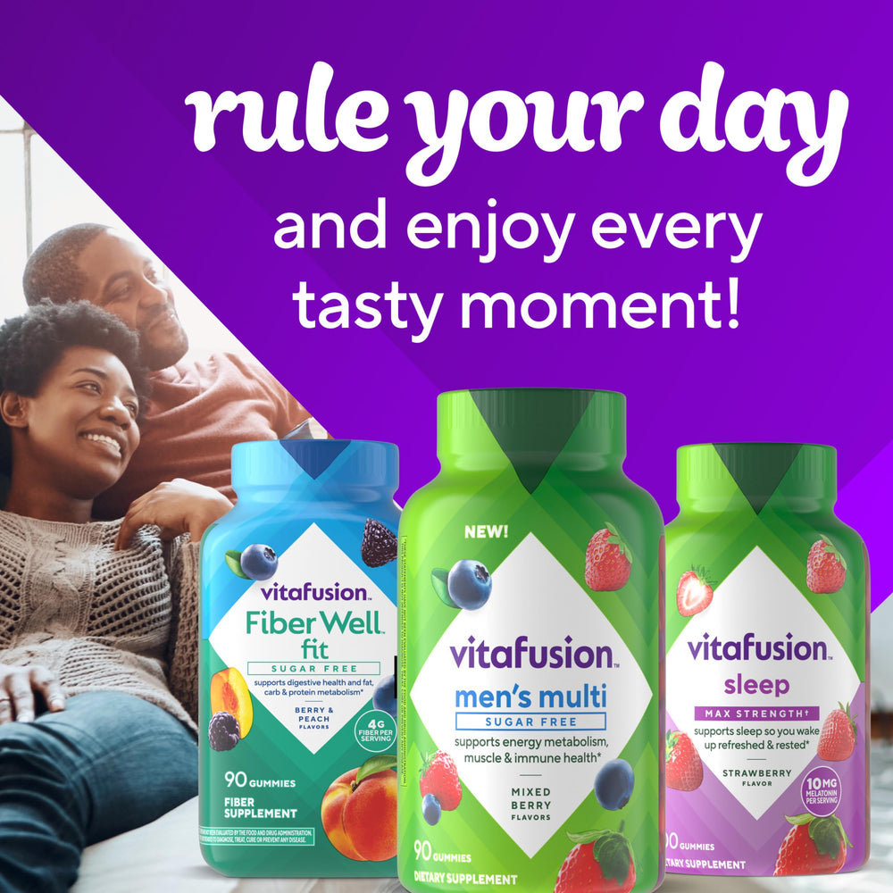 Vitafusion producto en gimnasio apoyando rutina activa diaria