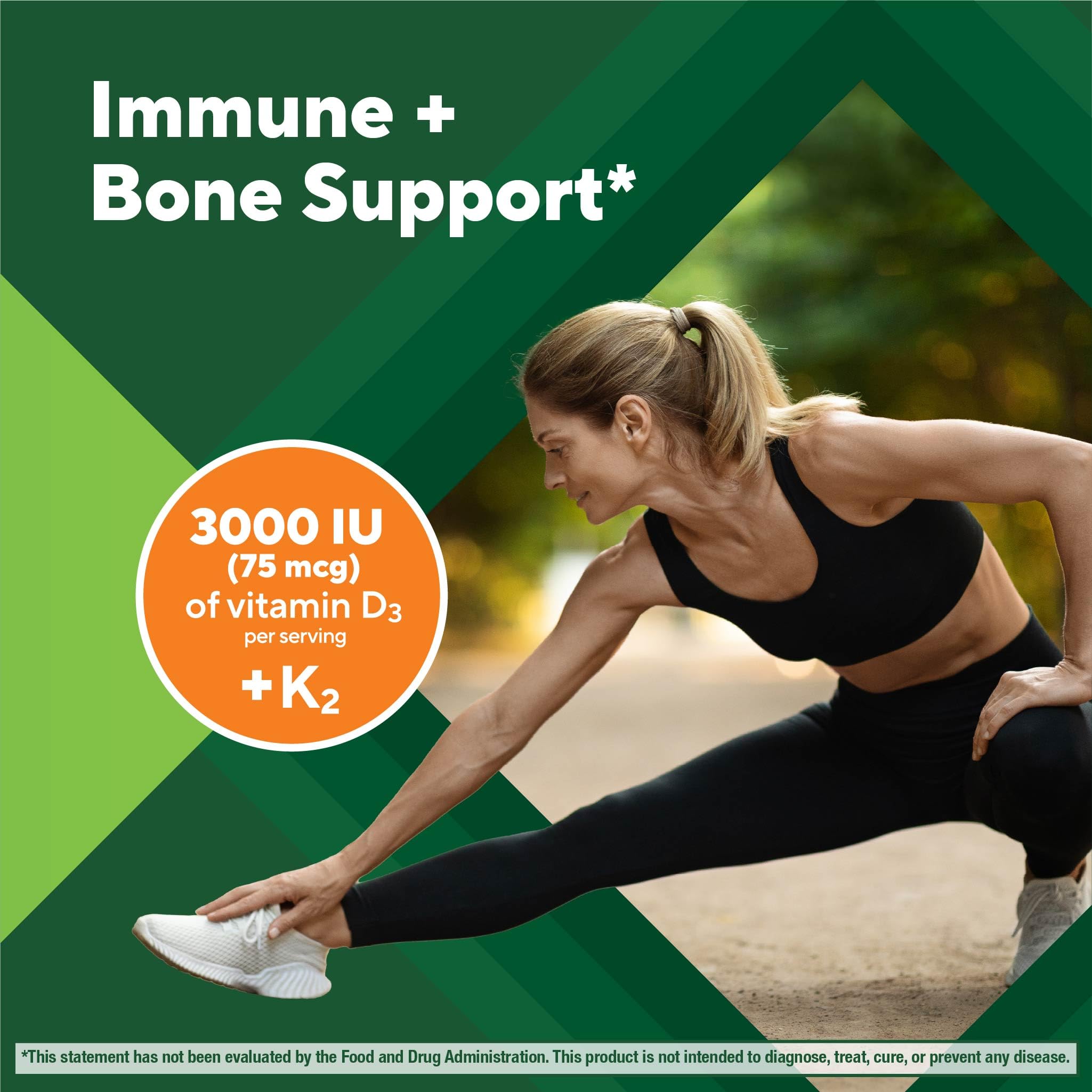 Vitafusion etiqueta nutricional con detalle de D3 y K2