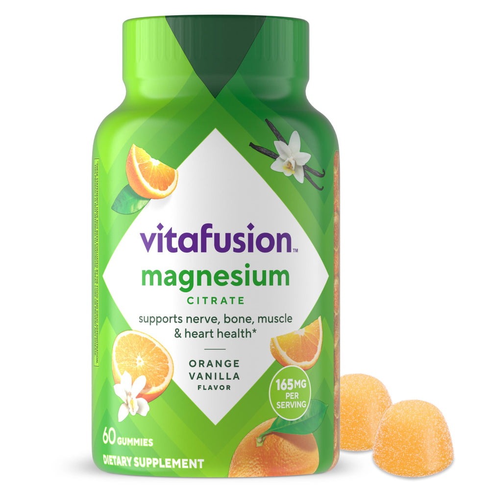 Vitafusion frasco frontal mostrando etiqueta clara y beneficios