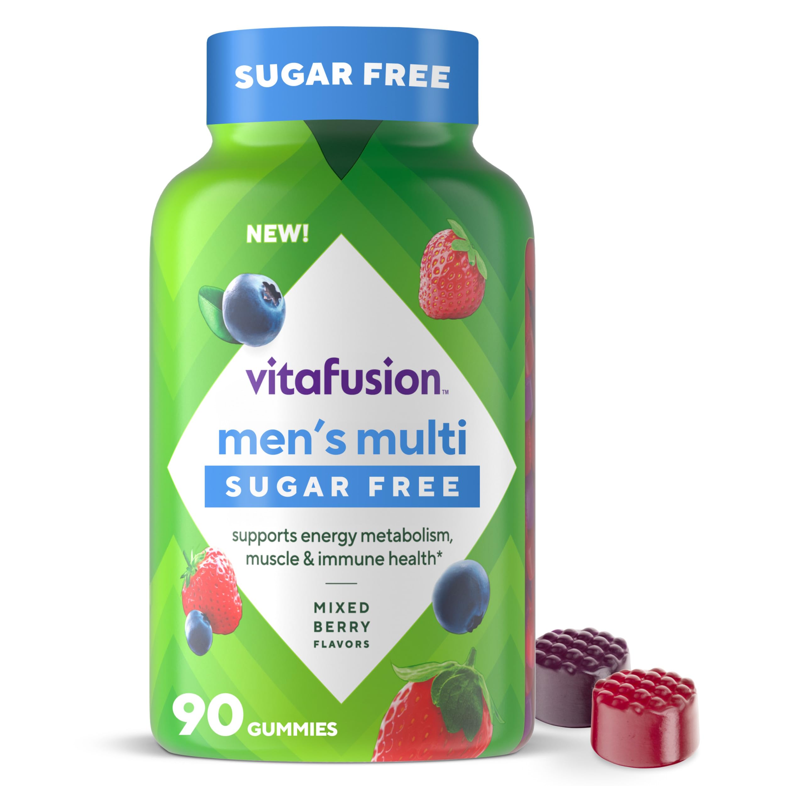 Vitafusion envase frontal mostrando la marca y beneficio práctico