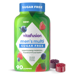 Vitafusion envase frontal mostrando la marca y beneficio práctico