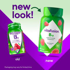Vitafusion gomita en primer plano con textura masticable y atractivo sabor