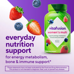 Primer plano de una gomita Vitafusion enfatizando apetitosa masticabilidad