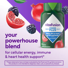 Vitafusion gomita en detalle mostrando textura y atractivo de sabor
