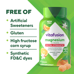 Vitafusion gomitas en mano, facilita la dosificación y la ingesta cómoda diaria