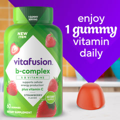 Vitafusion gomitas sobre mesa de desayuno mostrando integración diaria
