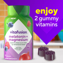 vitafusion botella junto a objetos cotidianos para comparar tamaño