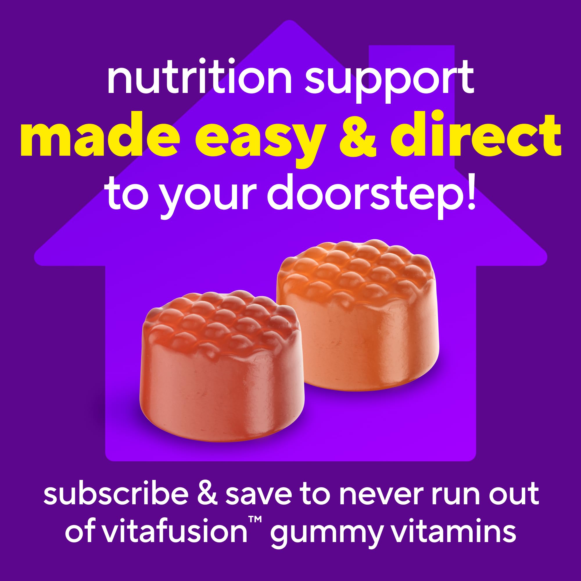 Vitafusion gominolas junto a desayuno para incorporación a rutina