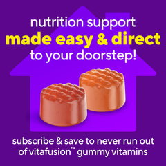 Vitafusion gominolas junto a desayuno para incorporación a rutina
