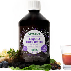 VITAGUT frente del envase mostrando formato líquido y beneficios digestivos