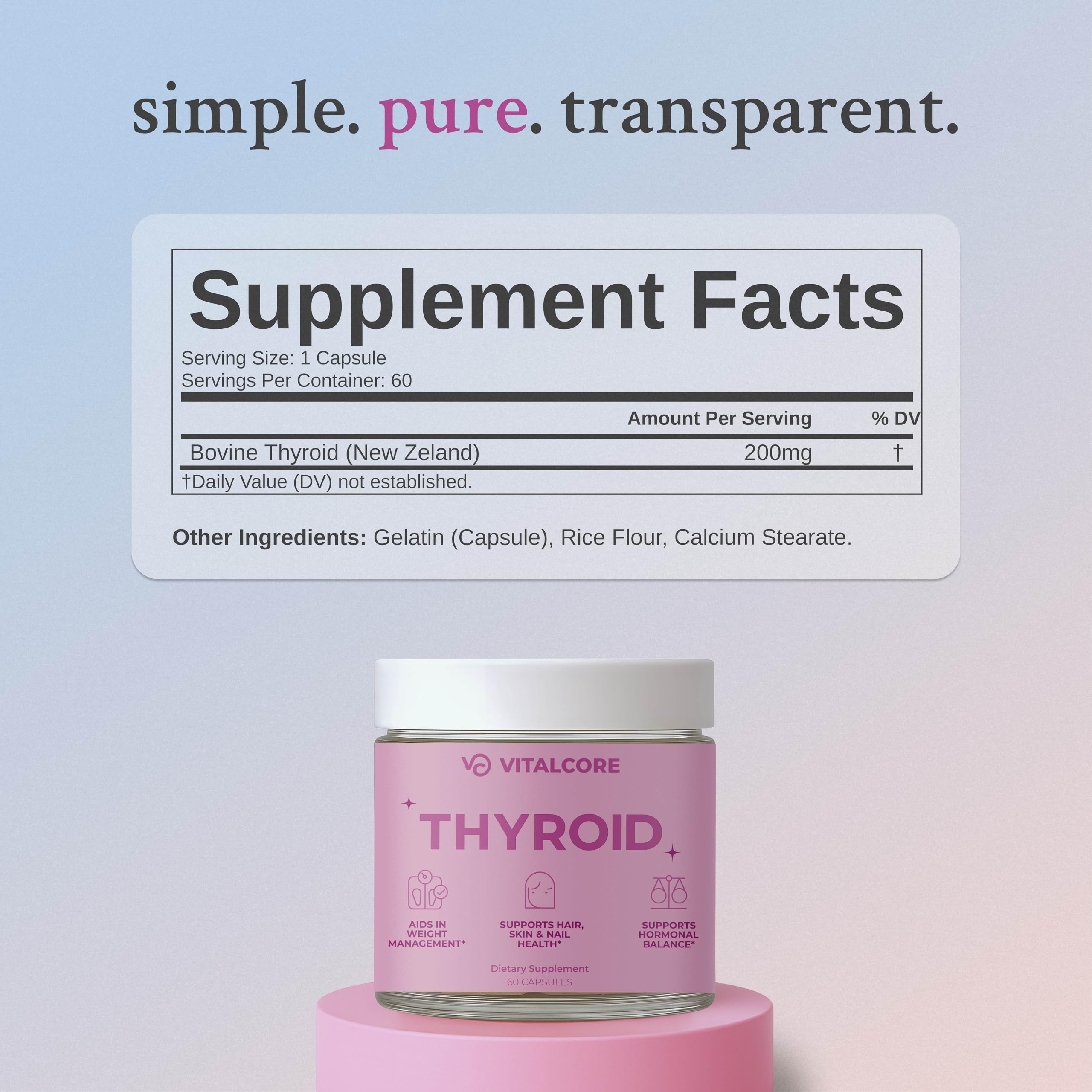 Vital Core presentación en mesa para un ambiente de bienestar