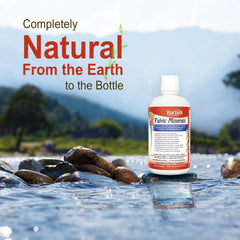 Vital Earth Minerals detalle del frasco resaltando envase sin BPA