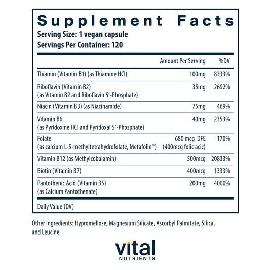 Vital Nutrients primer plano de cápsula vegana mostrando textura y pureza
