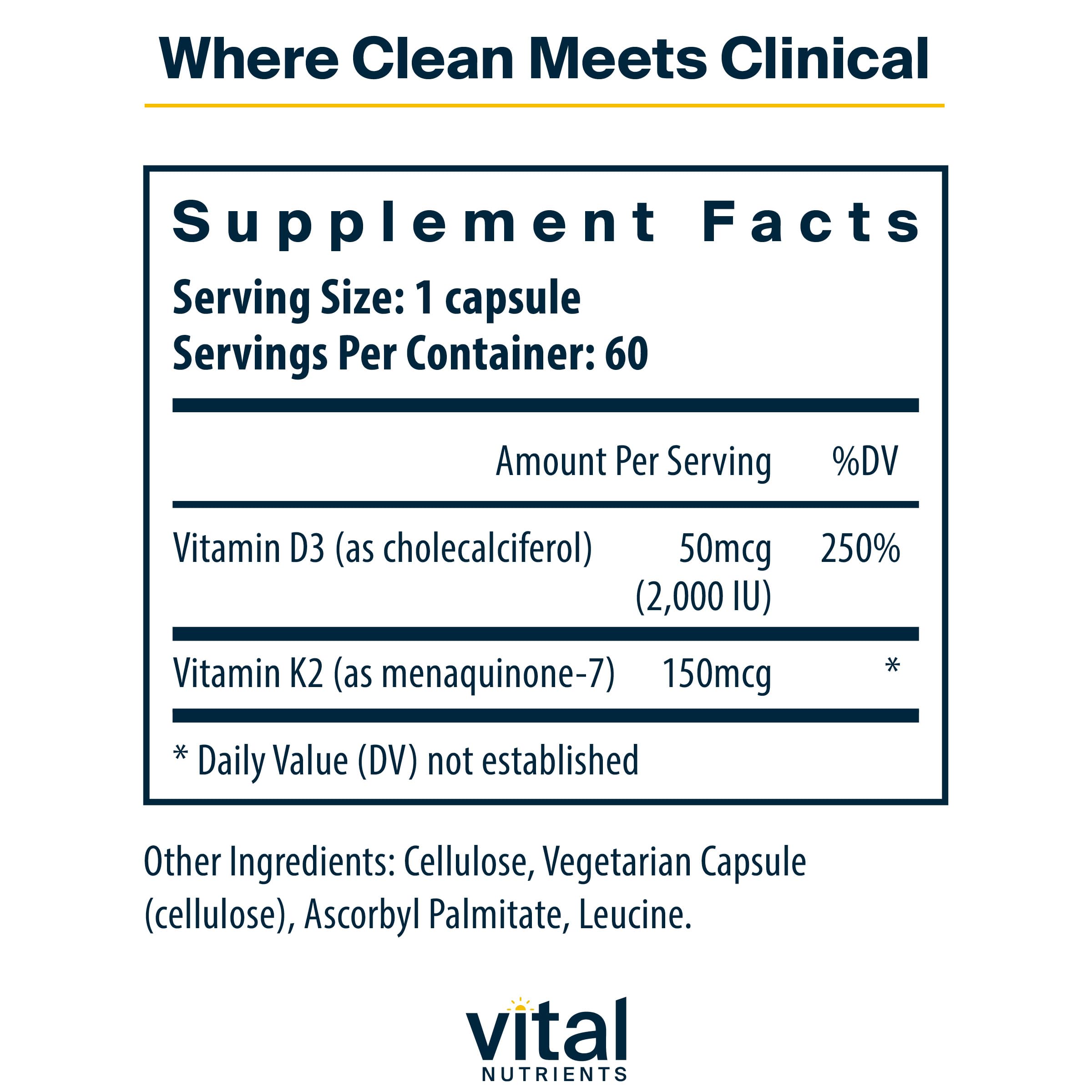 Vital Nutrients cápsula en primer plano mostrando tamaño y textura para fácil ingestión