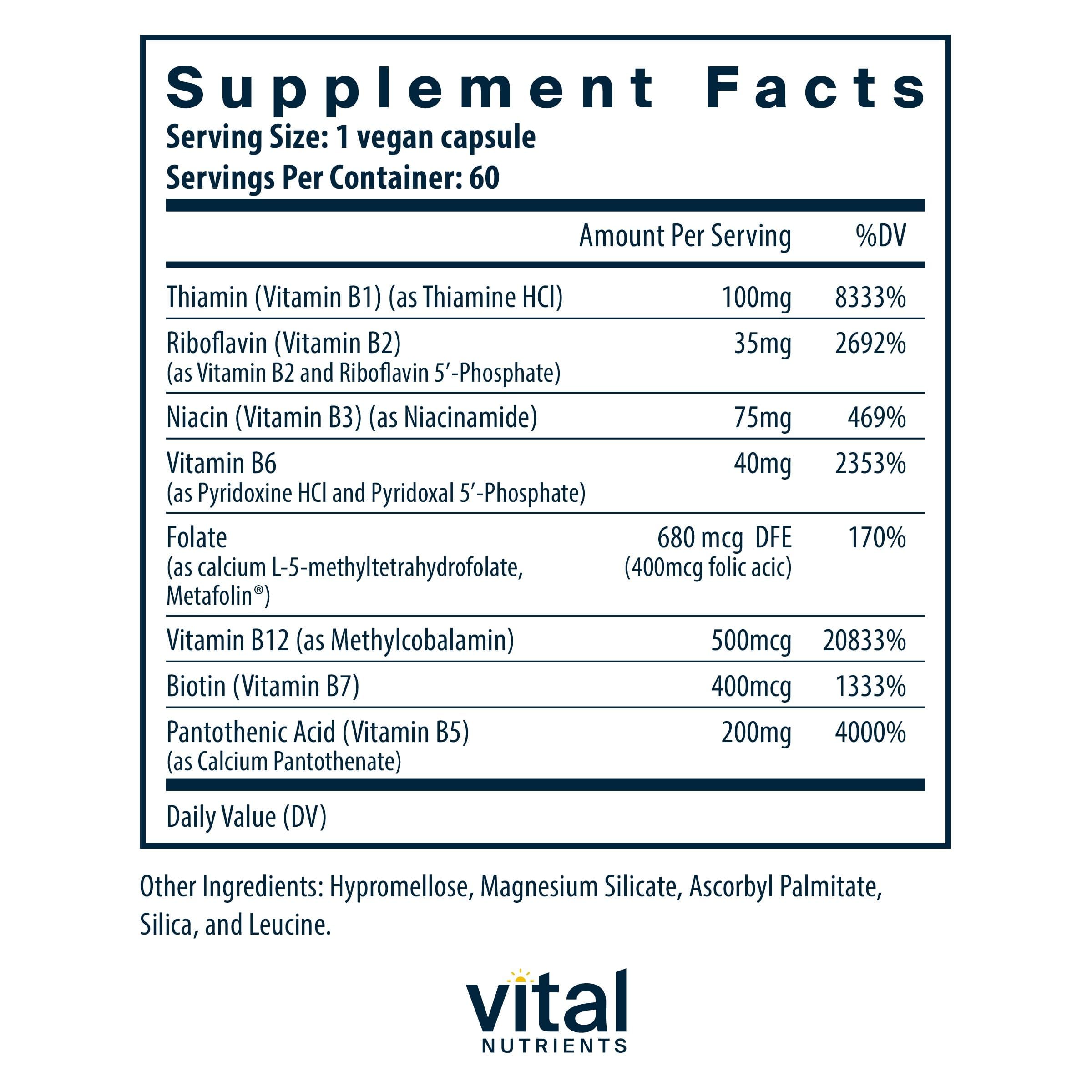 Vital Nutrients cápsula en primer plano mostrando textura y calidad