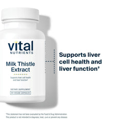 Vital Nutrients cápsula en mano para comparar tamaño y dosificación