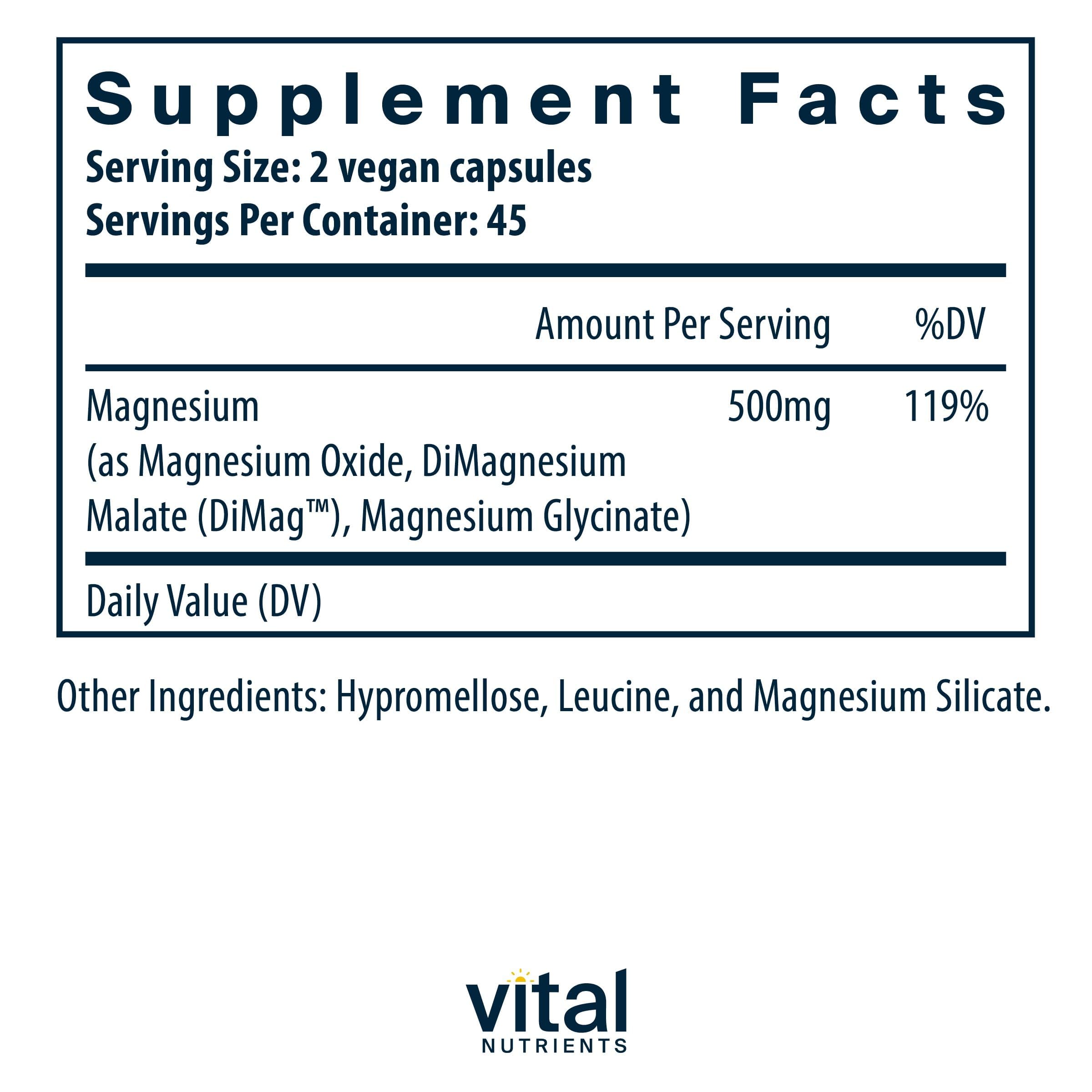Vital Nutrients detalle de cápsula mostrando textura y fácil de tragar