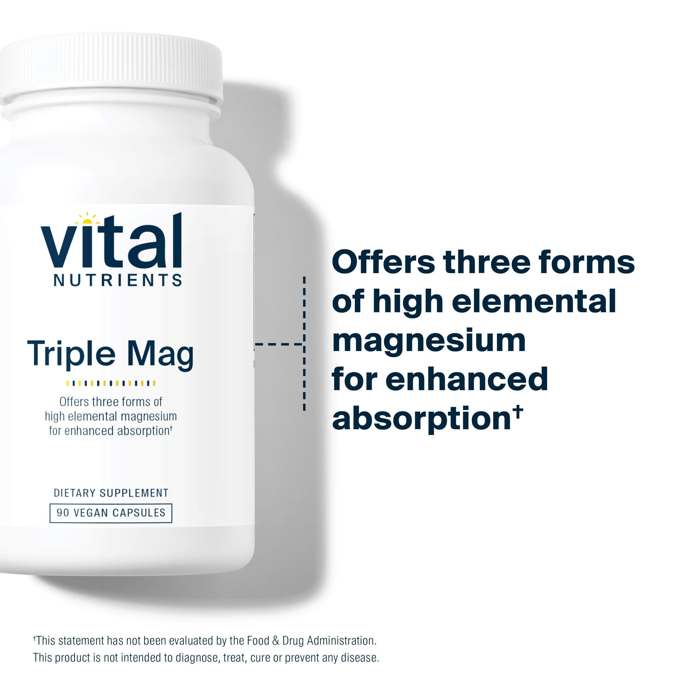 Vital Nutrients cápsulas en mano para comparar tamaño y dosificación
