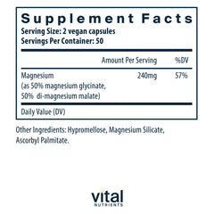 Vital Nutrients cápsulas mostrando textura lisa y fácil de tragar