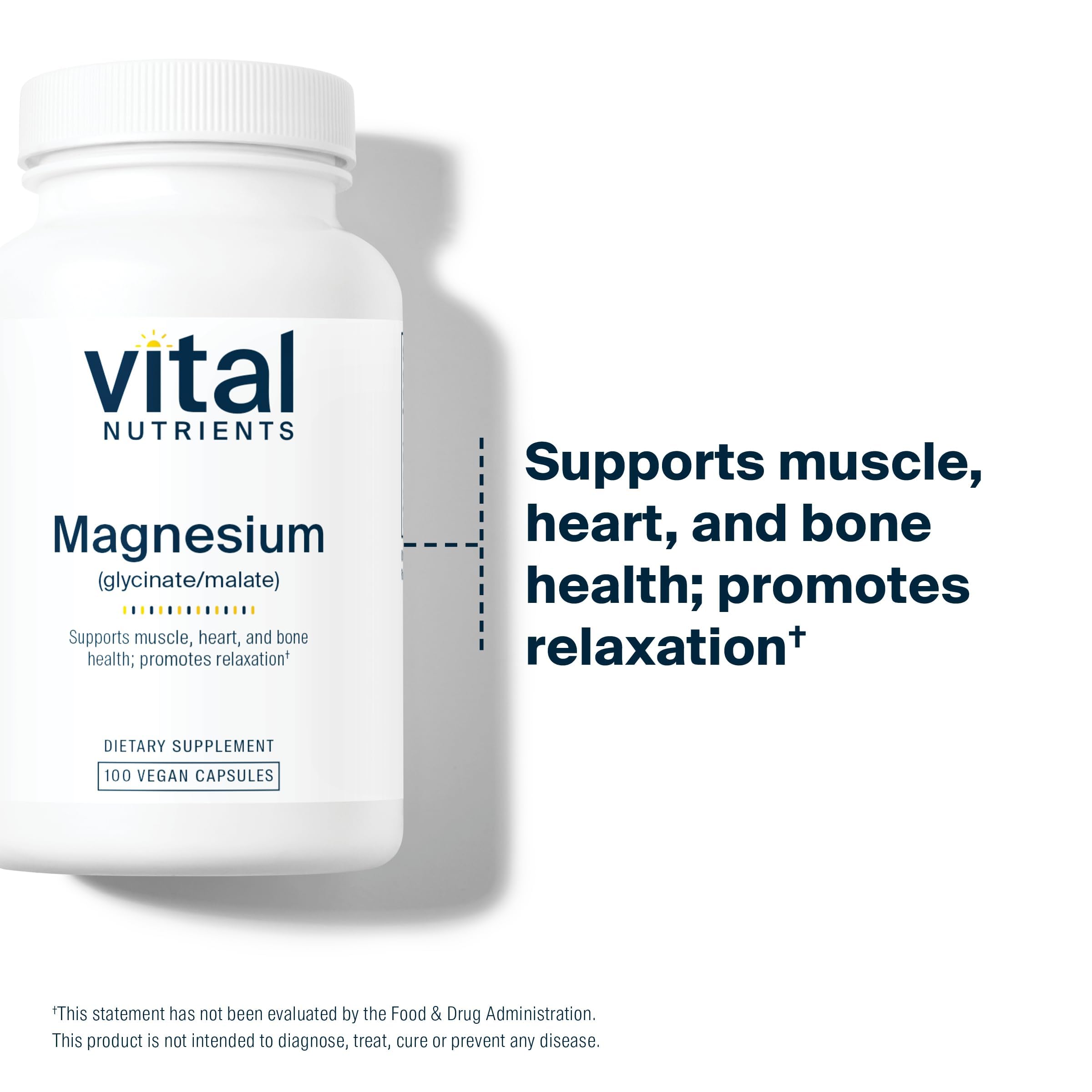 Vital Nutrients detalle de etiqueta con ingredientes y pruebas de calidad