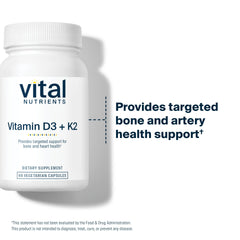 Vital Nutrients acercamiento a la superficie de la cápsula resaltando pureza