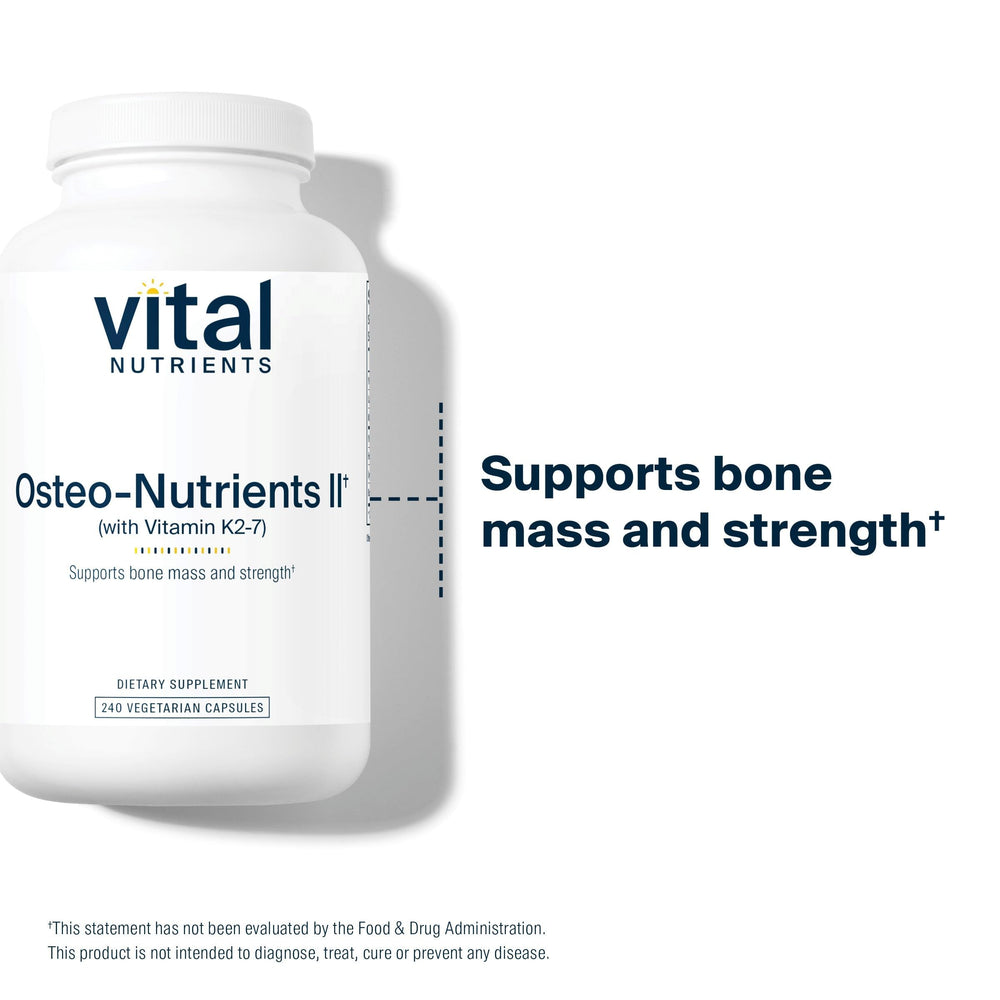 Vital Nutrients frasco en mano ilustrando uso diario y conveniencia