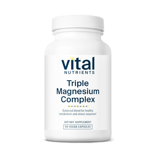 Vital Nutrients envase frontal con cápsulas, muestra confianza y pureza
