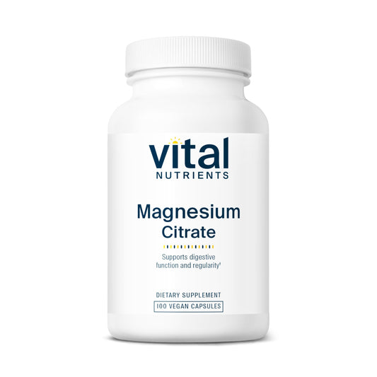 Vital Nutrients frasco frontal con cápsulas, muestra presentación y pureza