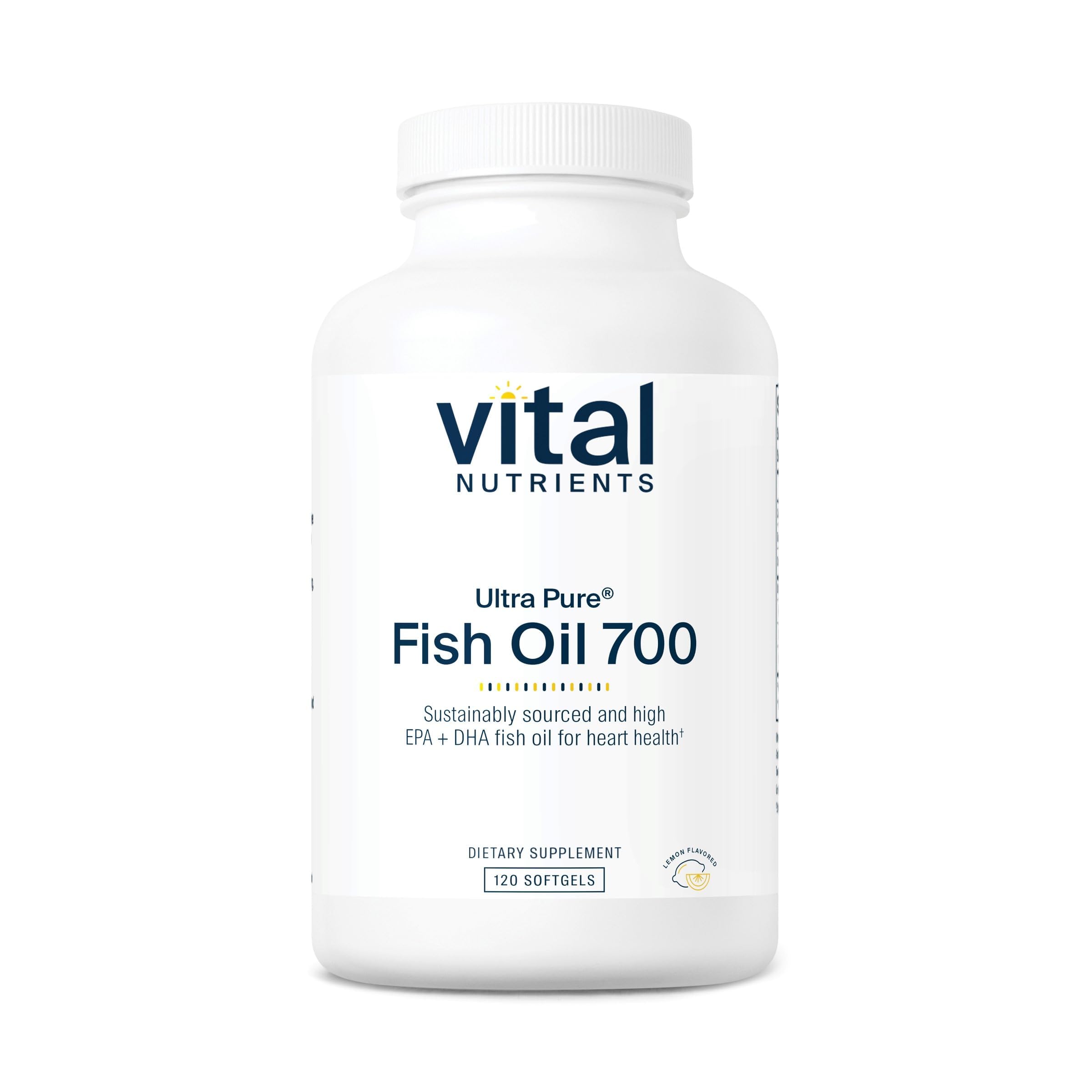Vital Nutrients frente del empaque que muestra dosis y beneficios claros