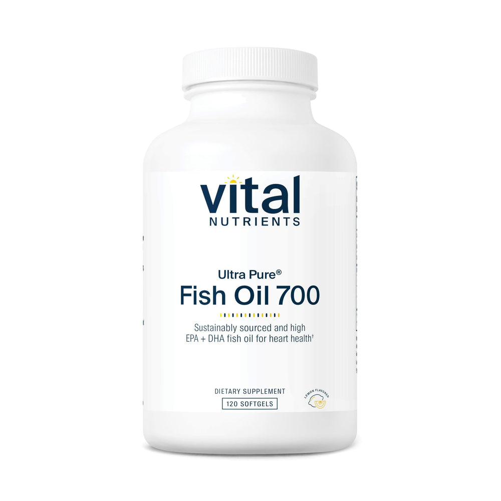 Vital Nutrients frente del empaque que muestra dosis y beneficios claros