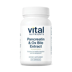 Vital Nutrients frente del empaque mostrando etiqueta clara y beneficio digestivo
