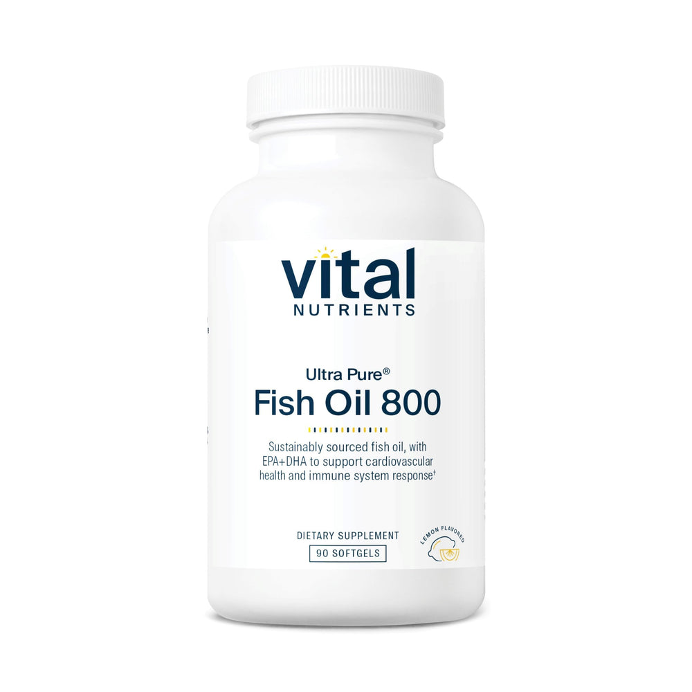 Vital Nutrients envase frontal mostrando nombre y cantidad, transmite confianza
