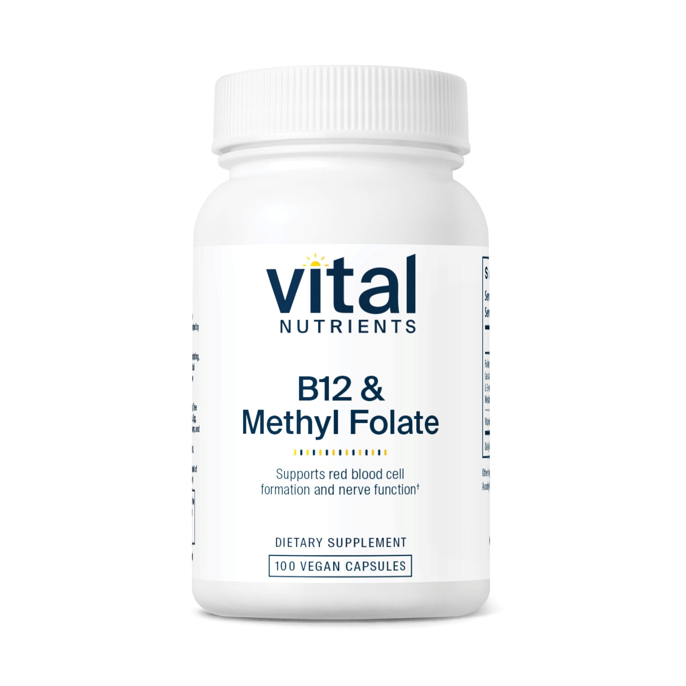 Vital Nutrients frente del envase mostrando etiqueta y beneficios visibles