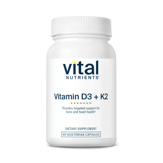 Vital Nutrients vista frontal del envase que transmite confianza y calidad