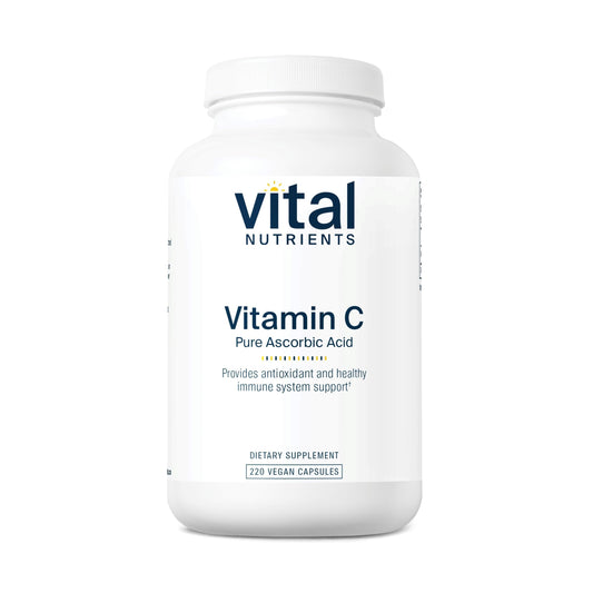 Vital Nutrients envase frontal mostrando 220 cápsulas y pureza