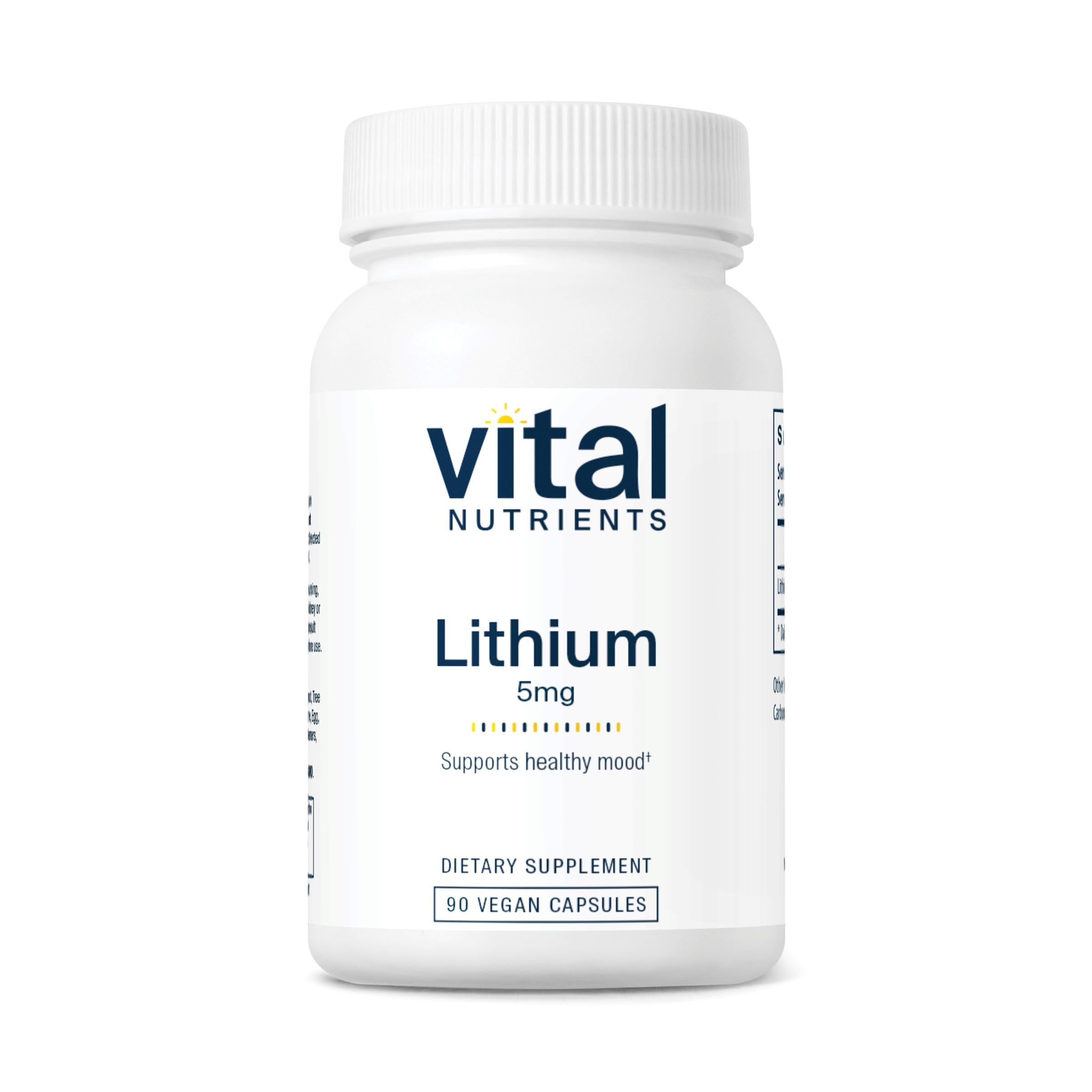 Vital Nutrients frasco frontal mostrando 90 cápsulas y etiqueta clara