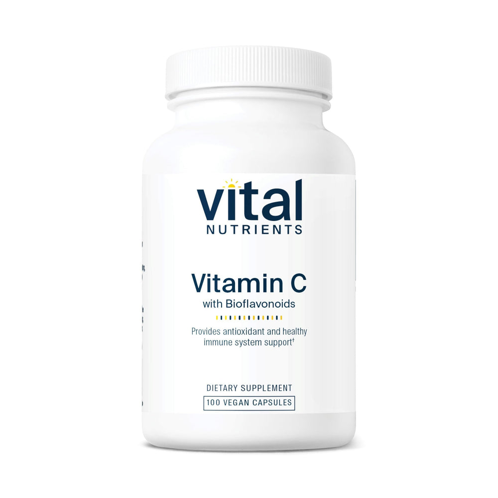 Vital Nutrients frasco frontal mostrando la marca y claridad del envase, beneficio confianza