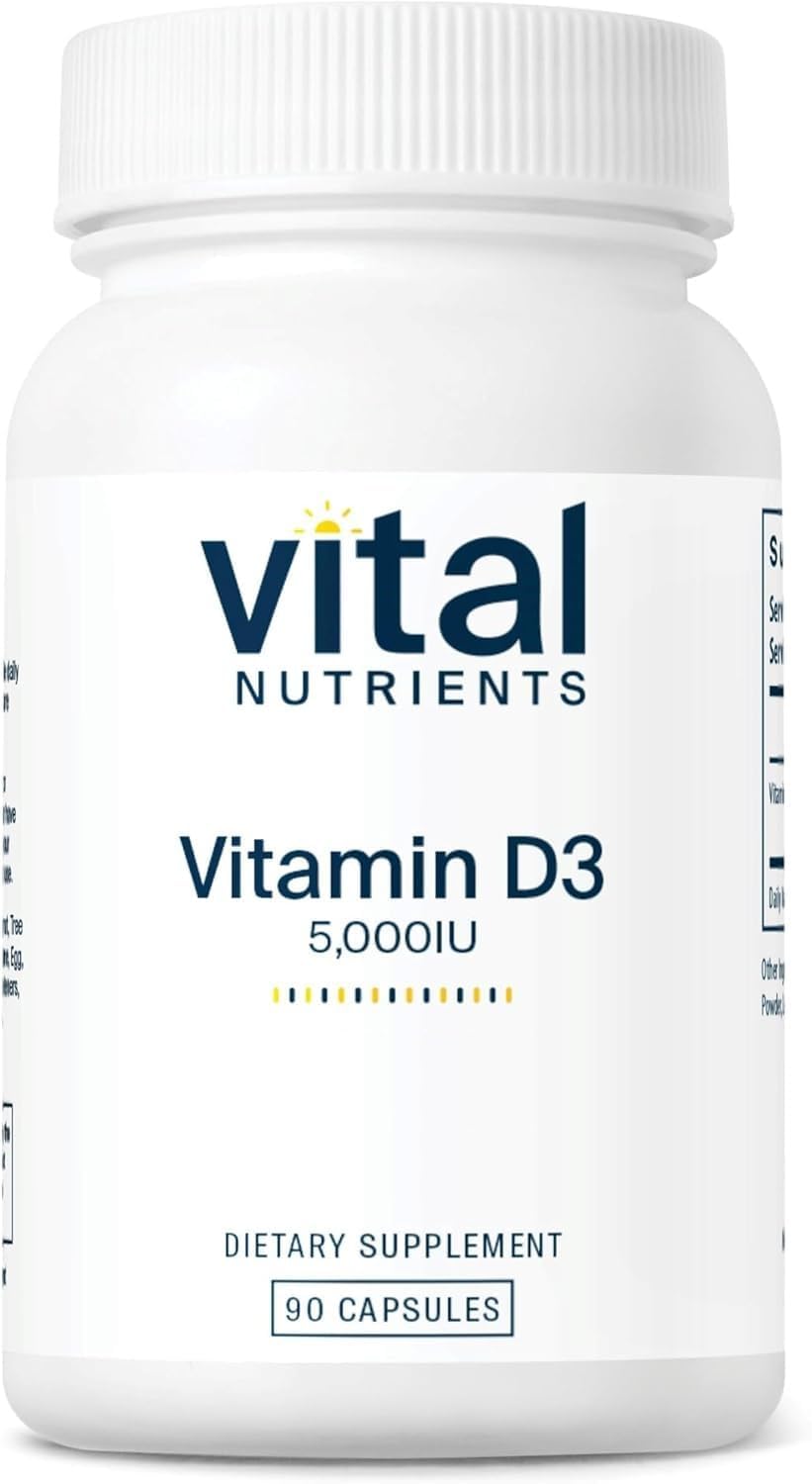 Vital Nutrients frasco frontal mostrando 90 cápsulas y etiqueta clara