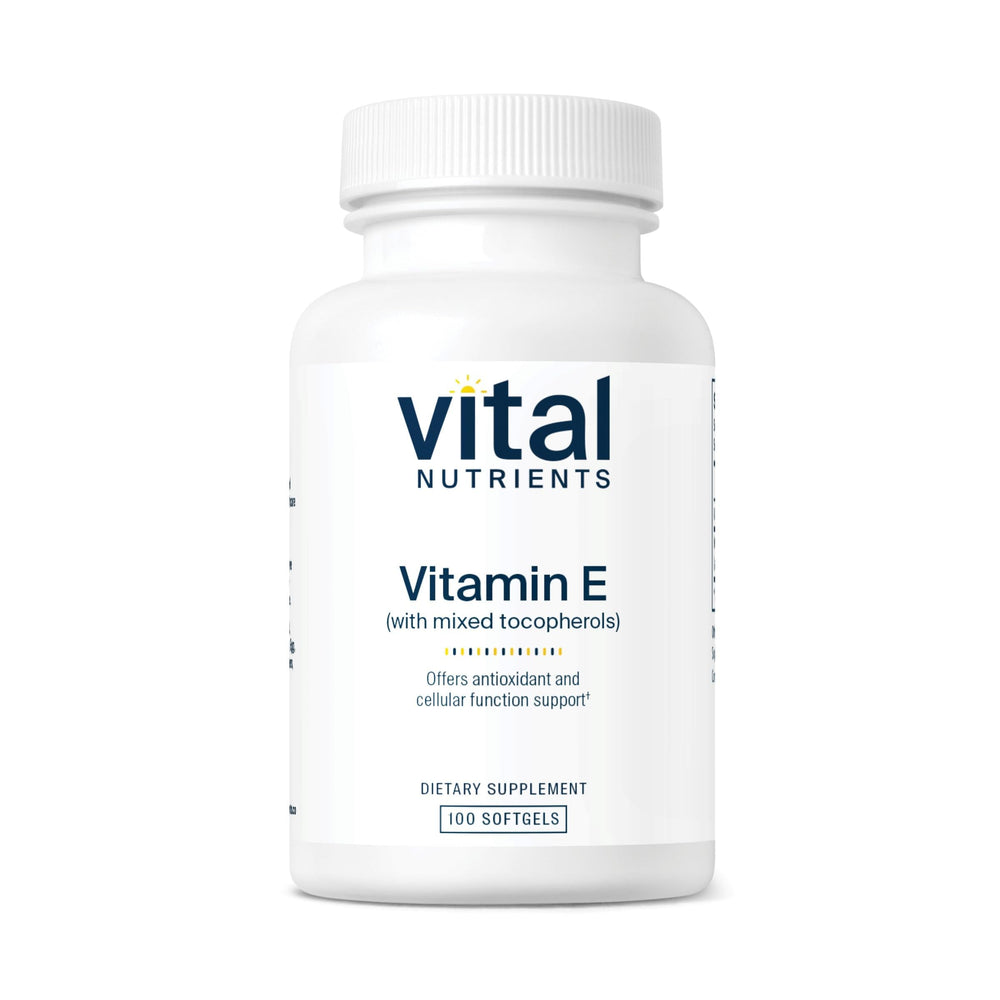 Vital Nutrients frente del empaque mostrando 100 softgels y beneficios