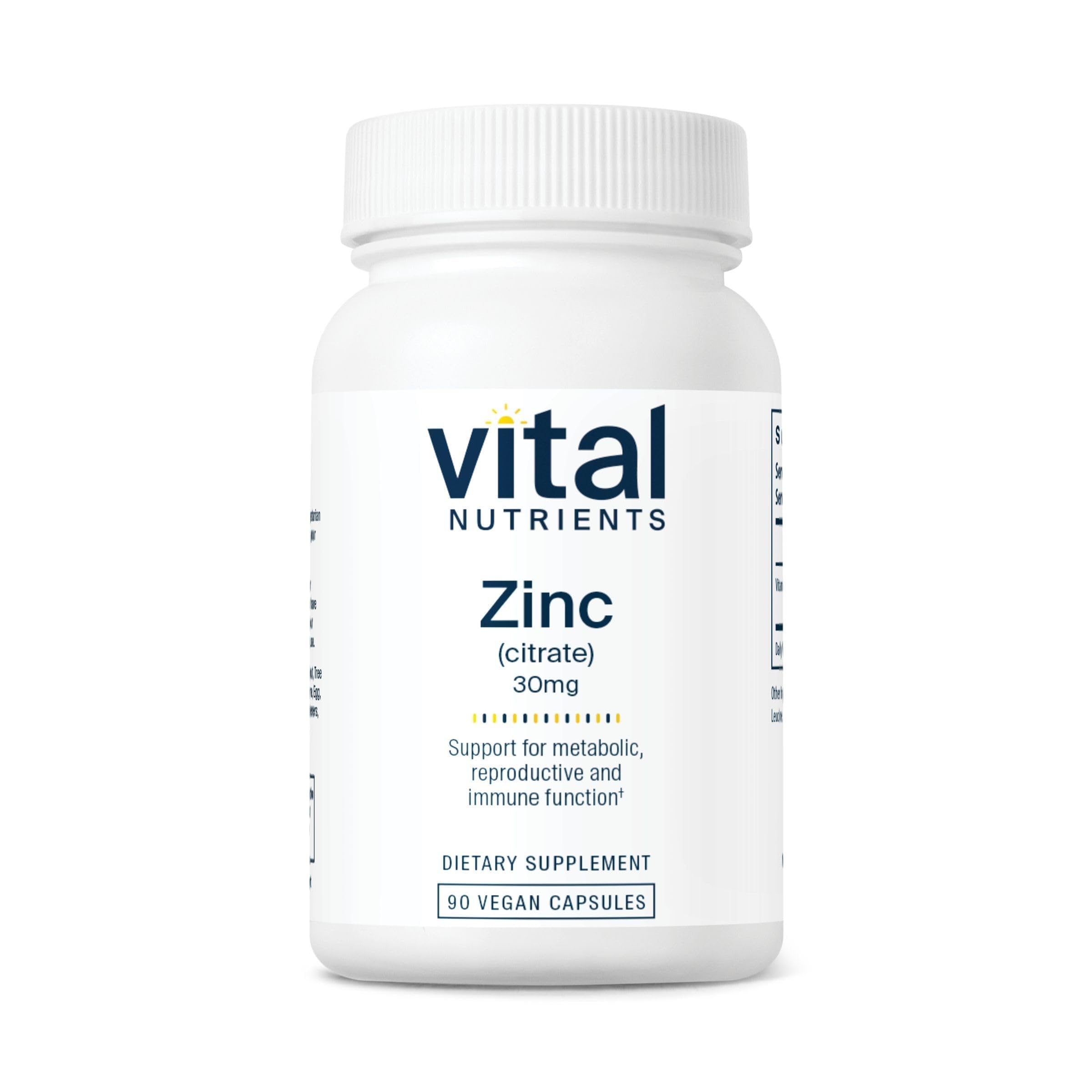 Vital Nutrients botella frontal mostrando etiqueta clara y beneficios